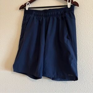 Skora Men's Navy Quick Dry Elastic Waist Running Shorts Size Small